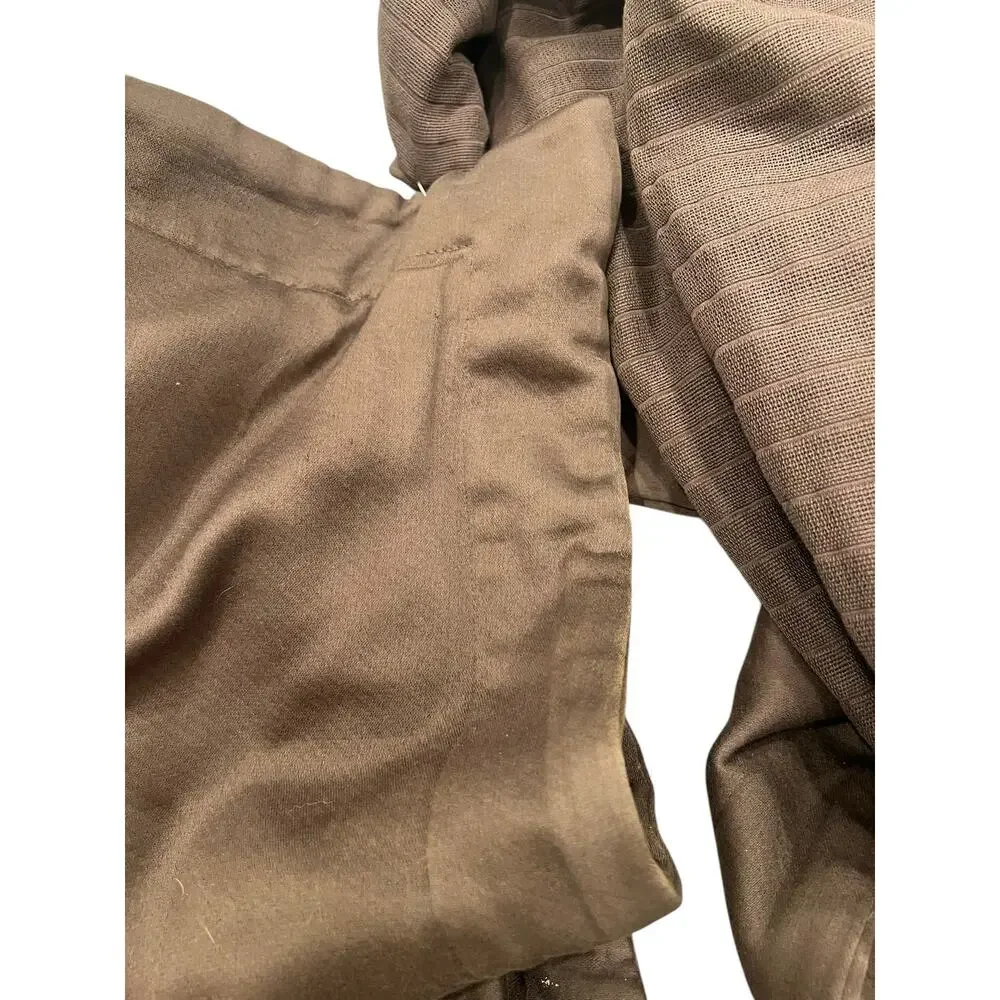 Washed Cotton Quilt: Queen Coverlet Blanket Bedding Set Shams Chocolate